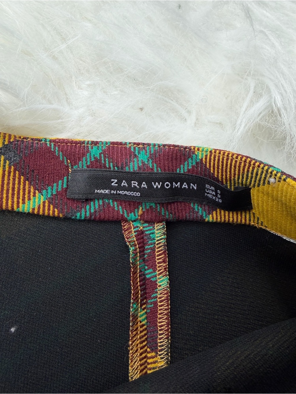 Zara yellow plaid skirt - Picture 7 of 7